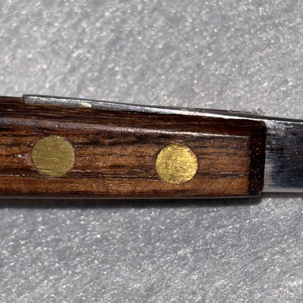 Vintage MCM Salad Serving Fork Extra Long Wood Handle 13 InchStainless Japan - Picture 14 of 16
